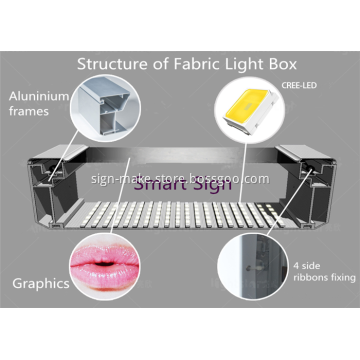 Outdoor LED Frameless Fabric Advertising Light Box